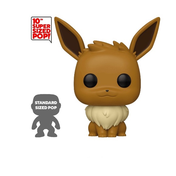 Vaulted 2019 Target Exclusive Pokemon Eevee 10inch Funko Pop New in Box - Picture 2 of 8